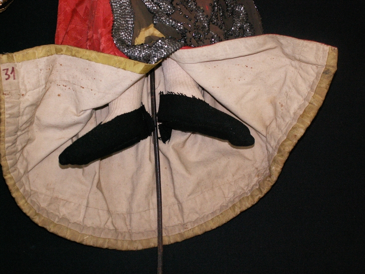 Scarpe prima del restauro